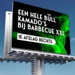 Sfeerbeeld reclamezuil BBQ XXL