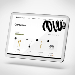 Ipad met sieradenshop webpagina