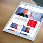 Ipad met webpagina