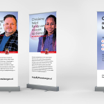 3 roll-up banners